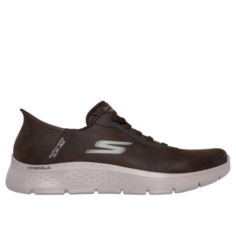 Skechers Go Walk Flex - Smooth Motion, outdoor obuv, pánské, hnědá