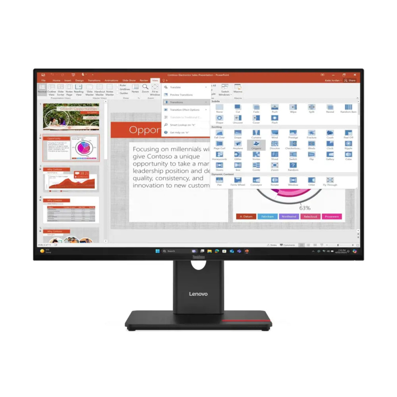 Lenovo ThinkVision T27-40 64A5MAT6EU Černá