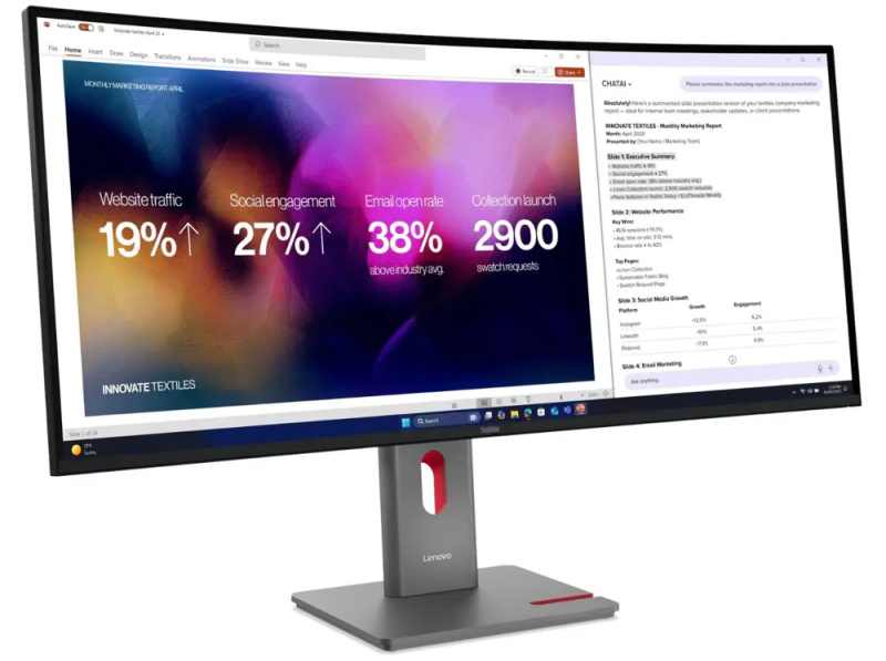 Lenovo P40WD-40 Černá