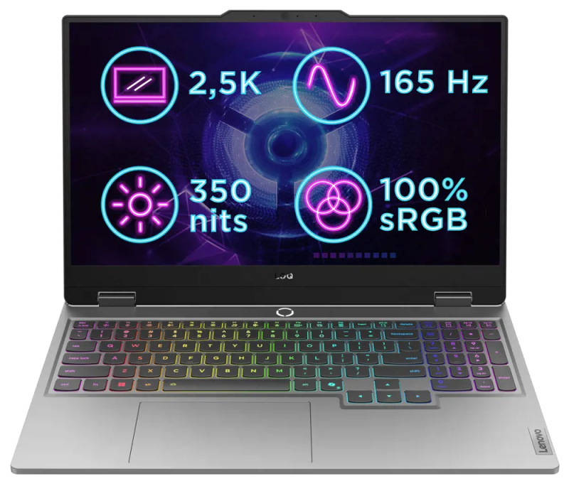 Lenovo LOQ 15IRX10 83JE0096CK Šedá