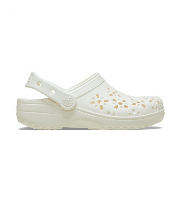Dámské boty crocs classic floral cut out bílá 38-39