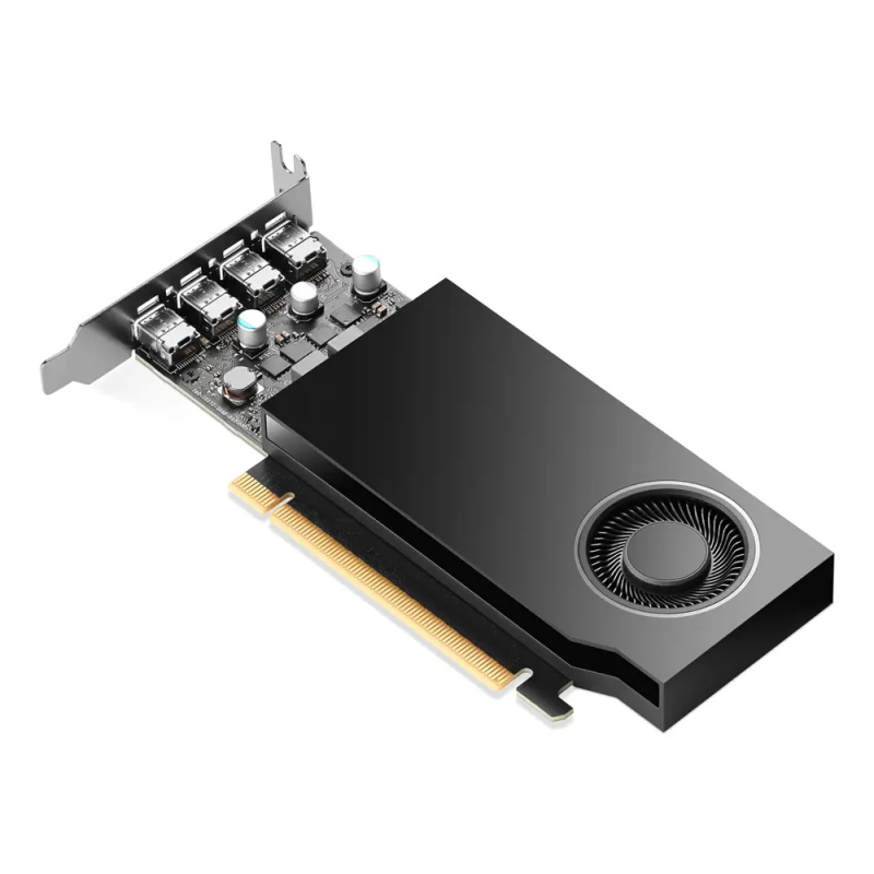 HP NVIDIA RTX A400 4 GB with Mini Bracket 4mDP (AV8J3AA) Černá