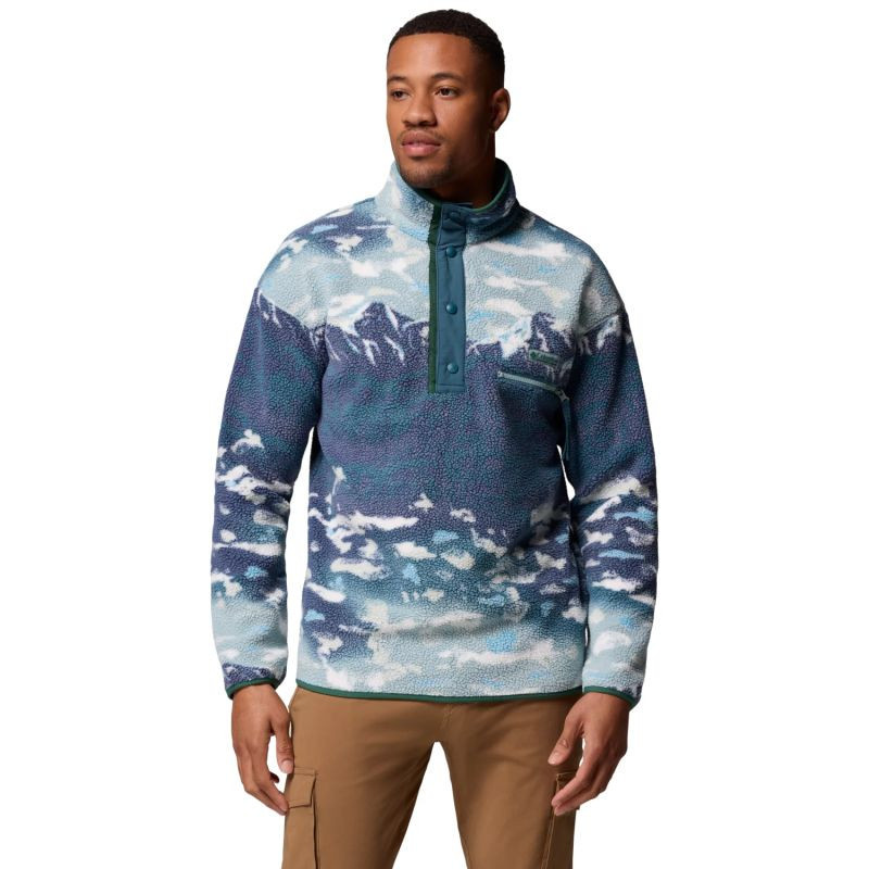 Columbia Helvetia II Printed Half Snap Fleece 2098461461 Blue L L