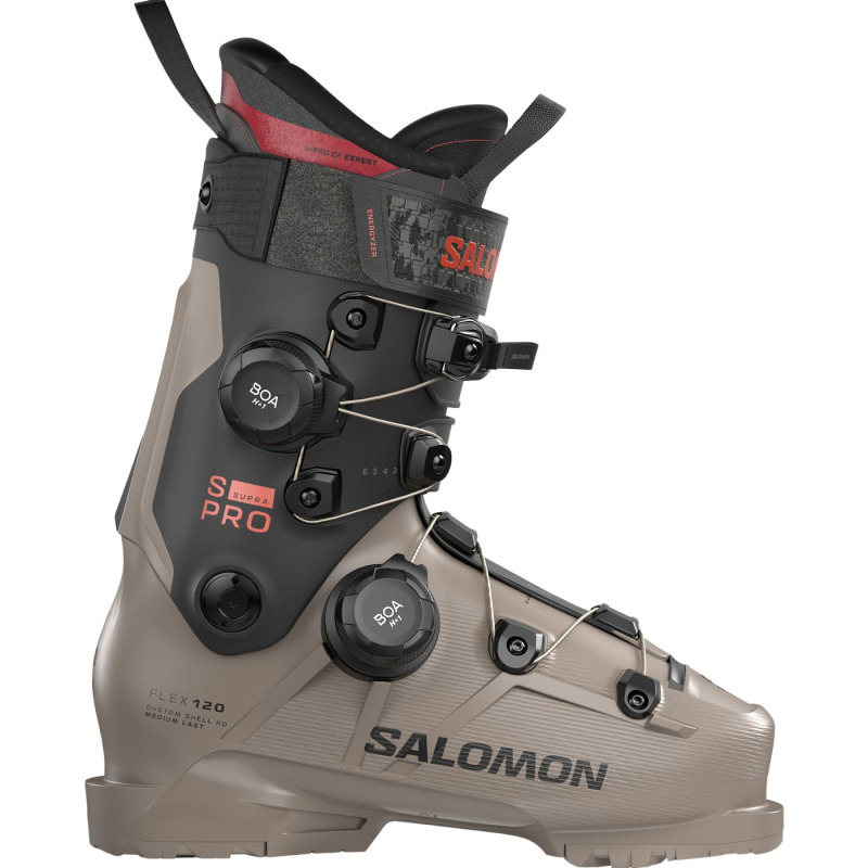 Salomon S/Pro Supra Dual Boa 120, sjezdové boty, pánské, béžová/černá