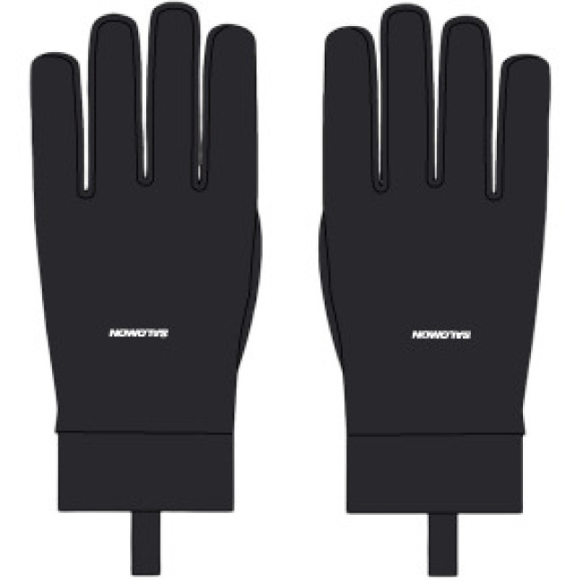 Salomon Tech Softshell, běžecké rukavice, černá