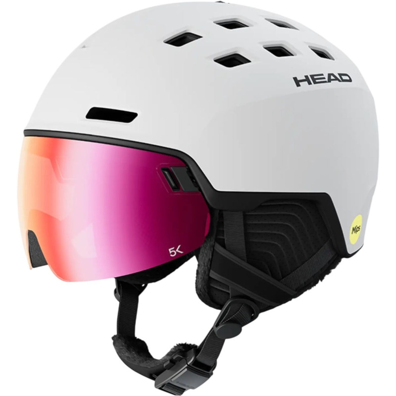Head Radar 5K MIPS, lyžařská helma s hledím, bílá