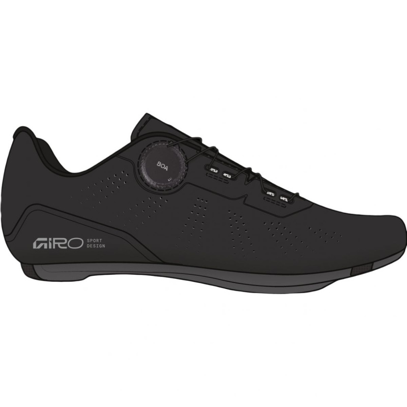 Giro Cadet II, cyklistické tretry, černé