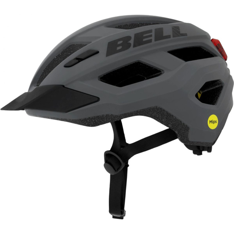 Bell Kick LED Mips, cyklistická pilba, šedá