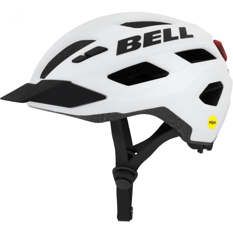 Bell Kick LED Mips, cyklistická pilba, bílá