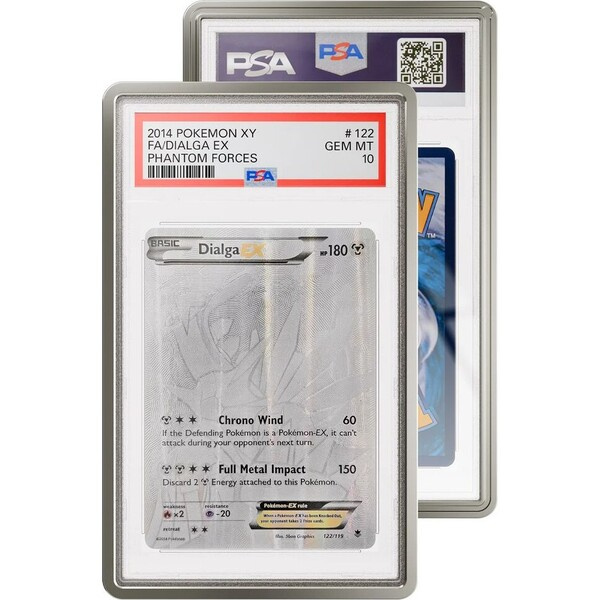 GradedGuard Metallic Case (PSA) ochranný obal na karty stříbrný