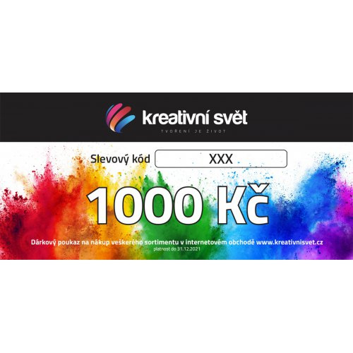 Dárkové poukazy Dárkový poukaz / voucher 1000 Kč