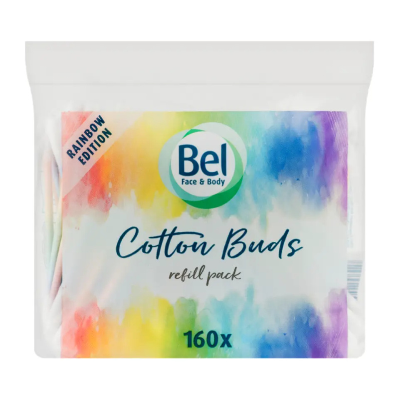 Bel Vatové tyčinky Face & Body Rainbow 160 ks