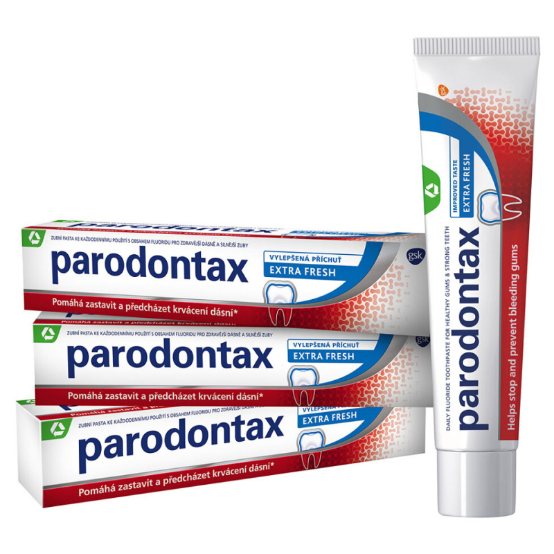 Parodontax Extra Fresh zubní pasta proti krvácení dásní 3 x 75 ml