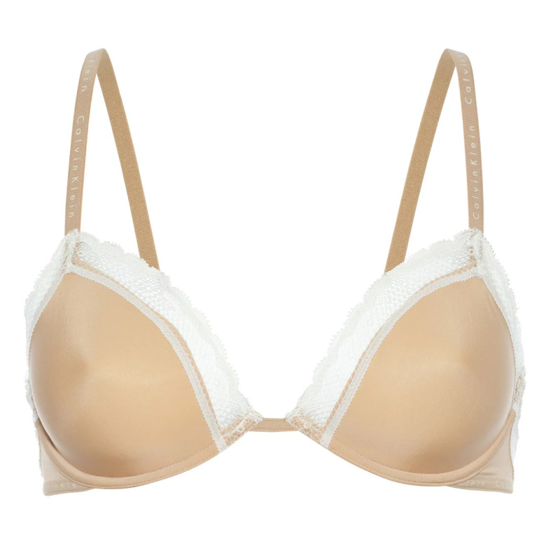 Dámská nevyztužená podprsenka Unlined Underwire QF1418E - Calvin Klein 75B