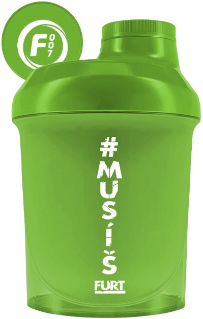 Fitness007 šejkr #musíšfurt 300 ml - zelená