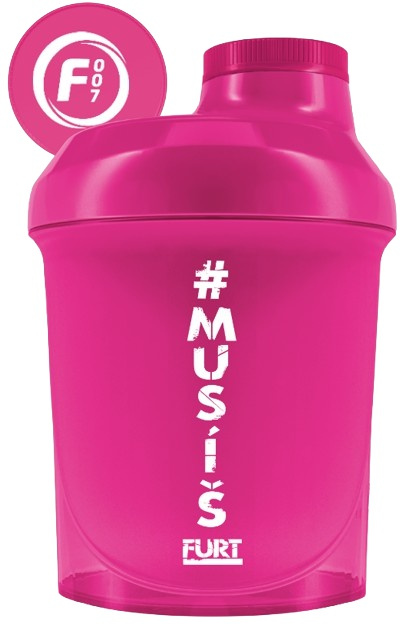 Fitness007 šejkr #musíšfurt 300 ml - růžová