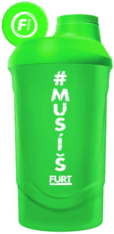 Fitness007 šejkr #musíšfurt 600 ml - zelená