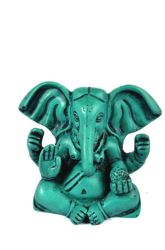 Sanu Babu Ganesh baby sedící, tyrkysový, 8cm
