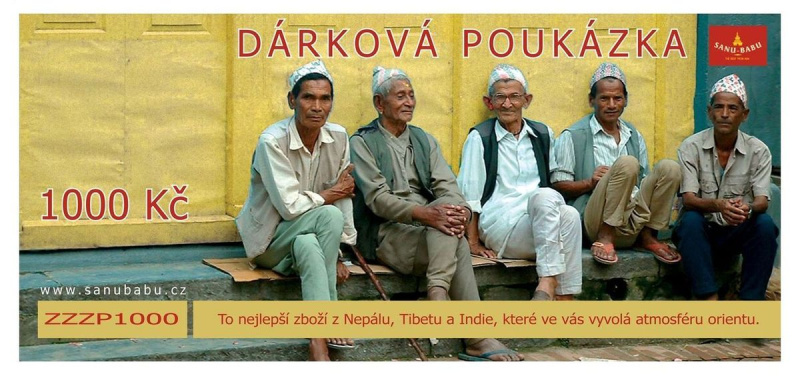 Sanu Babu Dárková poukázka 1000Kč (00)