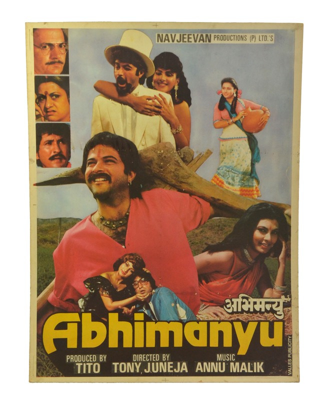 Sanu Babu Filmový plakát Bollywood, Antik cca 98x75cm