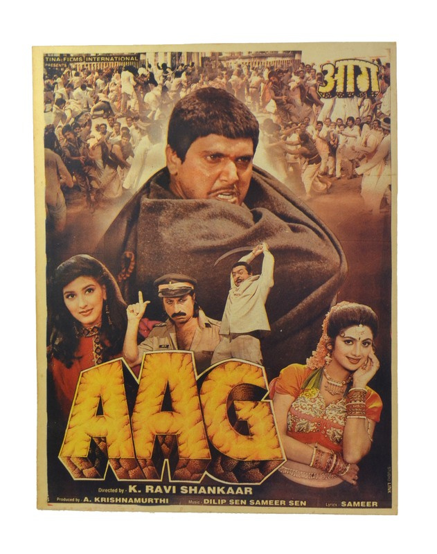 Sanu Babu Antik indický filmový plakát Bollywood, 92x70cm