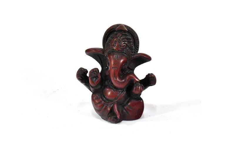 Sanu Babu Ganesh, červený, pryskyřice, 6cm