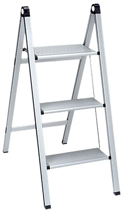 Schůdky Stabilomat Basicline Slim / 3 stupně / nosnost 150 kg / stříbrná Varianta: ivi1