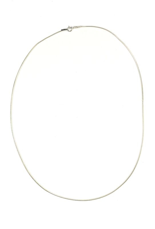 Sanu Babu Kulatrý stříbrný řetízek, karabinka, délka cca 40cm, tlouš'tka cca 1-2 mm,AG 925