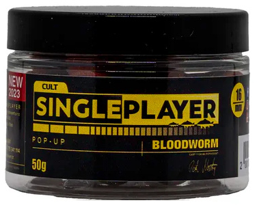 Singleplayer plovoucí boilies pop-up boilies bloodworm 50 g - 12 mm