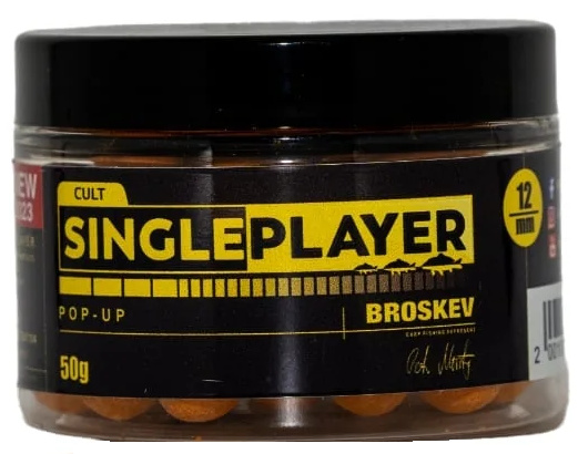 Singleplayer plovoucí boilies pop-up boilies broskev 50 g - 16 mm
