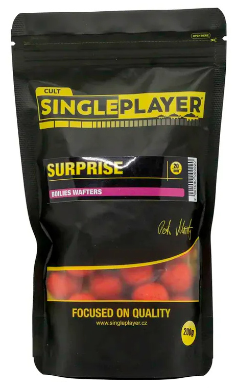 Singleplayer vyvážené boilies wafters surprise 200 g 20 mm