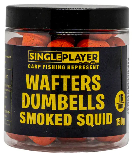 Singleplayer wafters dumbells smoked squid 150 g 16 mm