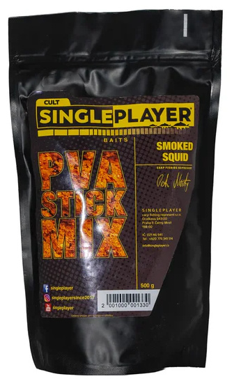 Singleplayer pva stick mix smoked squid 500 g