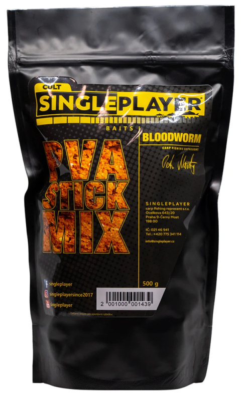 Singleplayer pva stick mix bloodworm 500 g