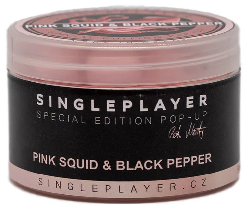 Singleplayer plovoucí boilie special edition pop-up pink squid & black pepper 50 g - 12 mm