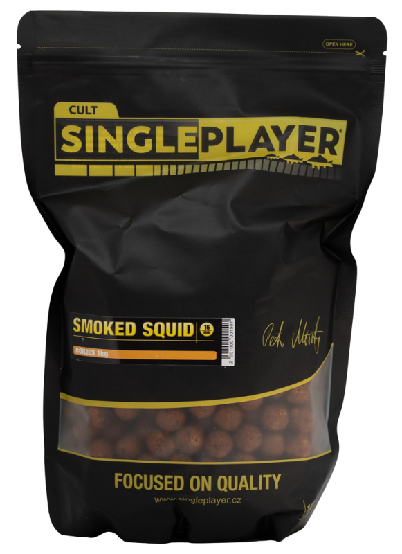 Singleplayer boilies smoked squid - 3 kg 24 mm