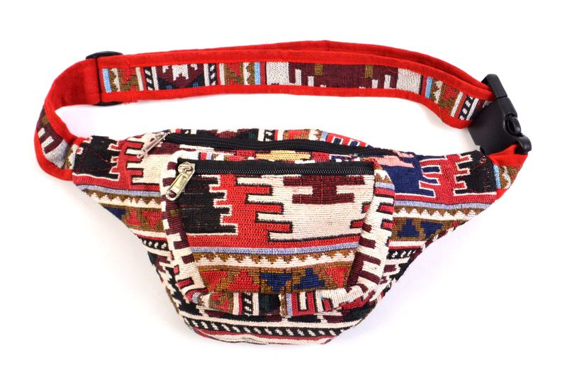 Sanu Babu Ledvinka, pestrobarevná vzor aztec, 30x18cm (2B)
