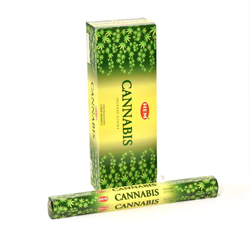 Sanu Babu Indické vonné tyčinky Cannabis, HEM, 23cm, 20ks