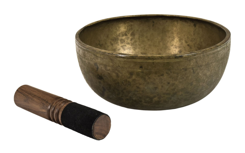 Sanu Babu Tibetská mísa, antik, "Old Jambati", průměr 25cm (02)