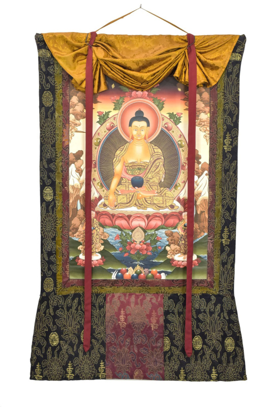 Sanu Babu Thangka, Buddha Šakjamuni, 101x156cm