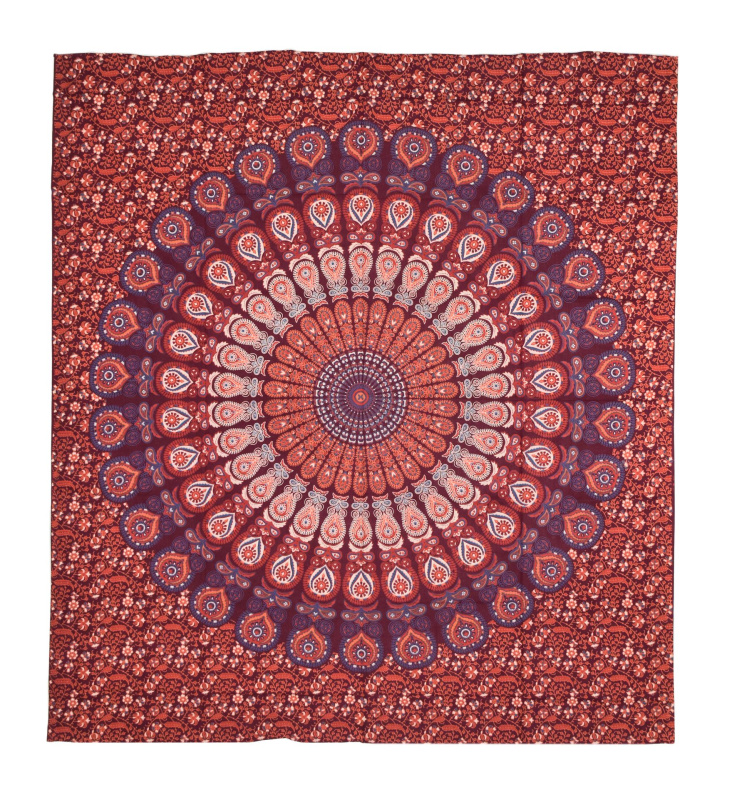 Sanu Babu Přehoz na postel, "Barmeri round mandala",  220x230cm (8L)