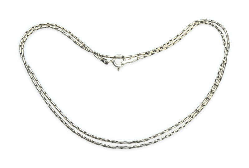 Sanu Babu Stříbrný řetízek, karabinka, tloušťka 1mm, délka cca 46cm, 3g
