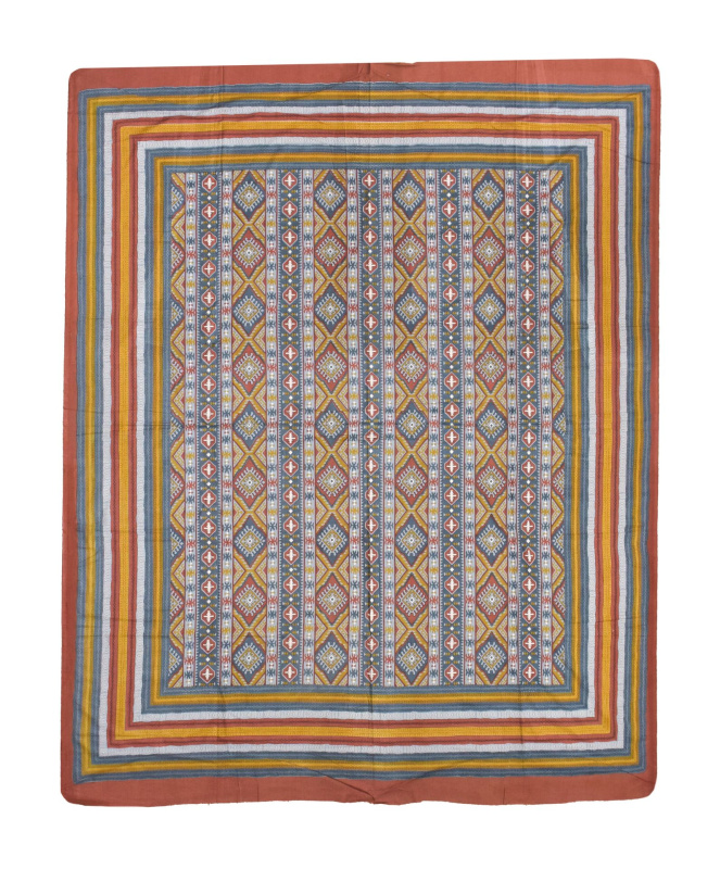 Sanu Babu Multibarevný přehoz na postel, potisk, 216x263cm