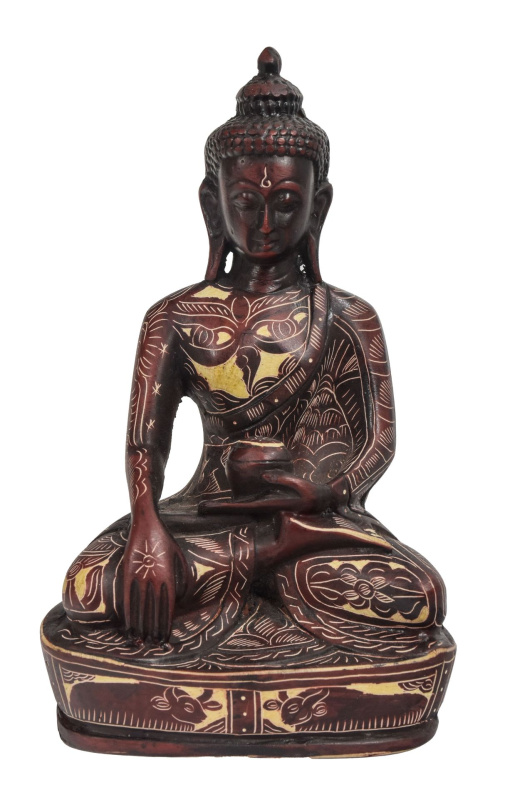 Sanu Babu Buddha Šakjamuni, soška, ručně vyřezávaná, 16cm