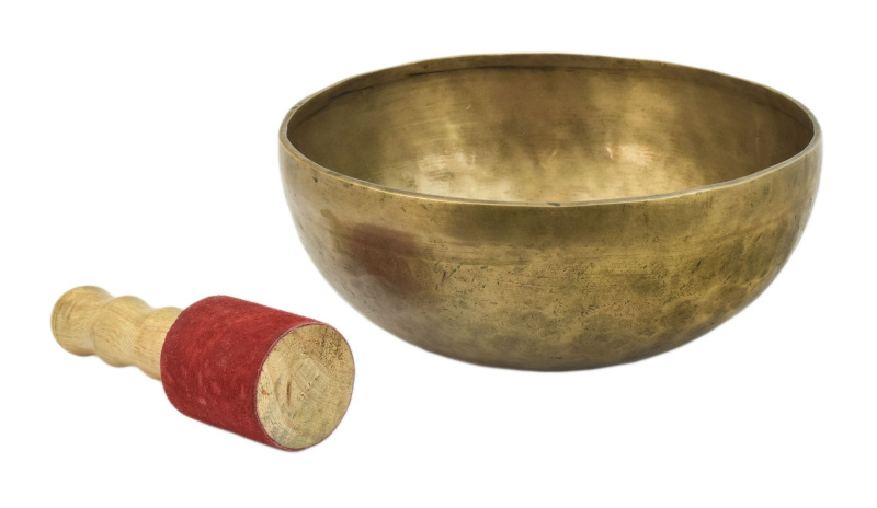 Sanu Babu Tibetská mísa "Jam" s paličkou, ručně tepaná, průměr 27cm