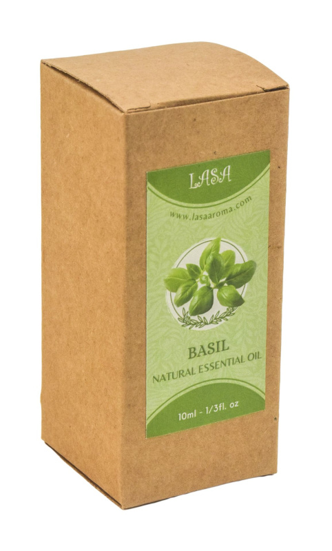 Sanu Babu Přírodní esenciální olej Basil, Lasa, 10ml