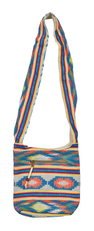Sanu Babu Kabelka přes rameno, Aztec, dvě kapsy na zip, 27x27cm (5B)
