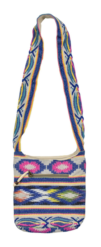 Sanu Babu Kabelka přes rameno, Aztec, dvě kapsy na zip, 27x27cm (5C)