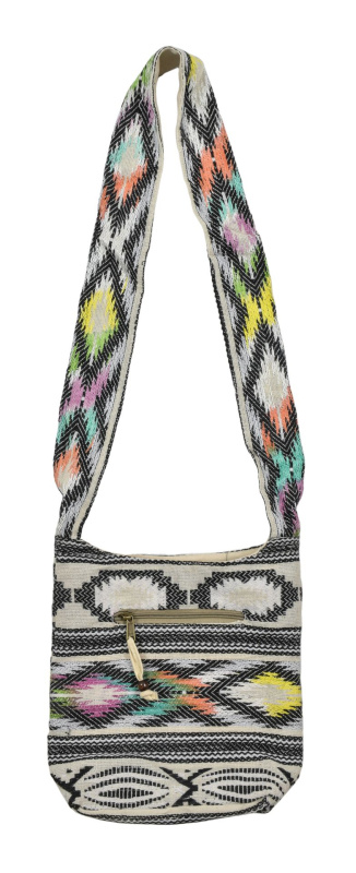 Sanu Babu Kabelka přes rameno, Aztec, dvě kapsy na zip, 27x27cm (5D)