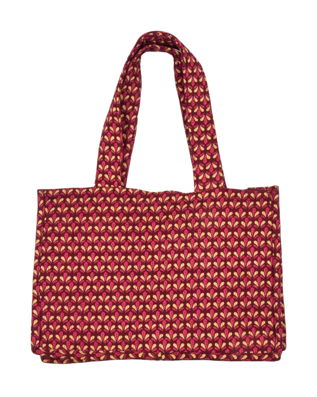 Sanu Babu Elegantní plážová taška, růžovo-béžová, rozměr 48x13x34 + 34cm ucha